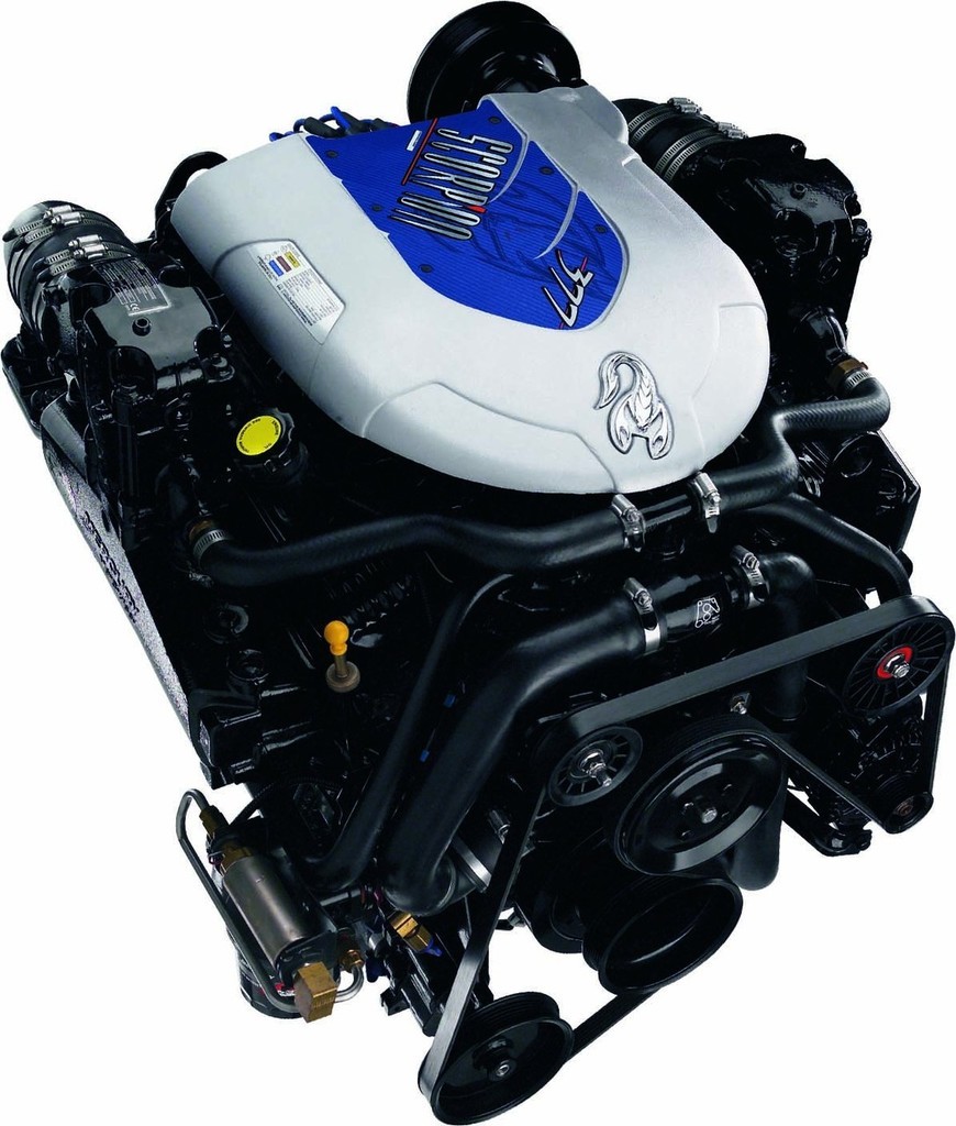 V8 ’grunt’ but ’ultra-green’ that’s the claim for the new MerCruiser Scorpion. - Towing made easy © SW